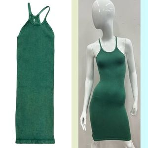 RARE Free People Movement Happiness Runs Dress in Green size XS/S